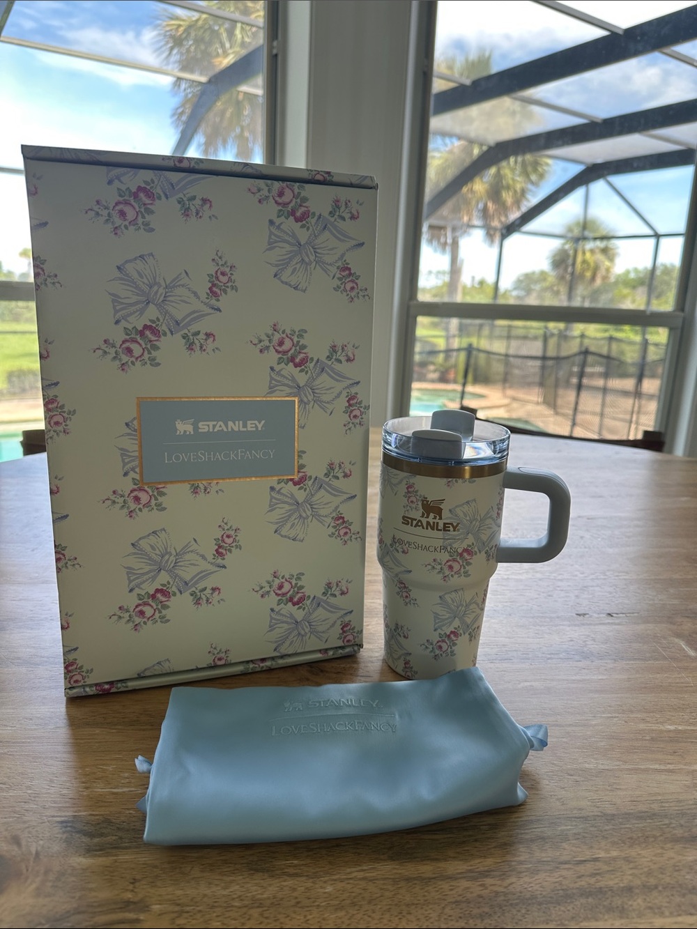Loveshackfancy x Stanley 20oz Blue Floral Print